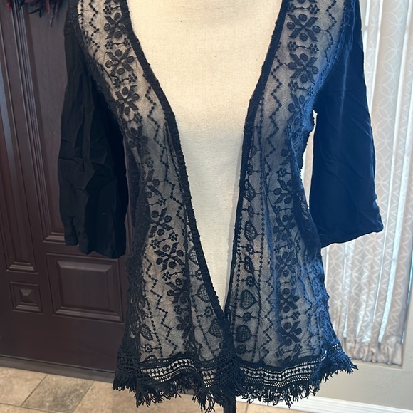 Black Lightweight Boho Witchy Lace Cover - Picture 5 of 5